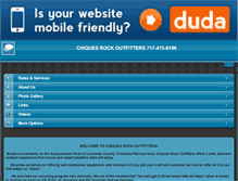Tablet Screenshot of chiquesrockoutfitters.com